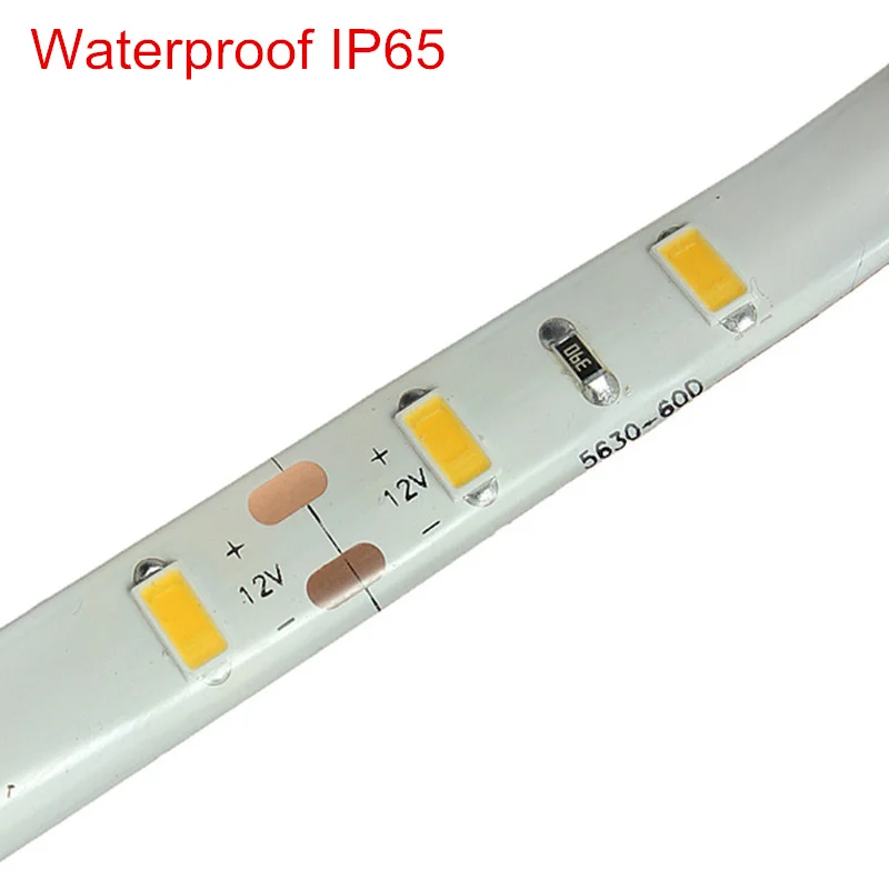 5 м/лот Светодиодная лента 12 В 5630 SMD теплый белый/холодный белый 300led для