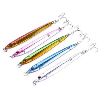 

HENGJIA 100pcs 9.2CM/30G Fishing Lures Lifelike Lead Fish 5 Colors Bass Crankbait Wobblers Jig Pesca Fishing Tackle