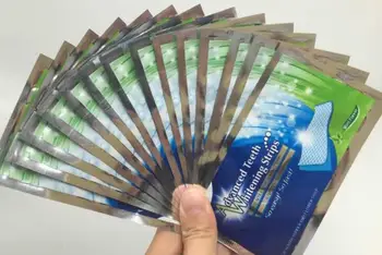 

28Pcs/14Pair 3D White Gel Teeth Whitening Strips Oral Hygiene Care Double Elastic Teeth Strips Whitening Dental Bleaching Tools