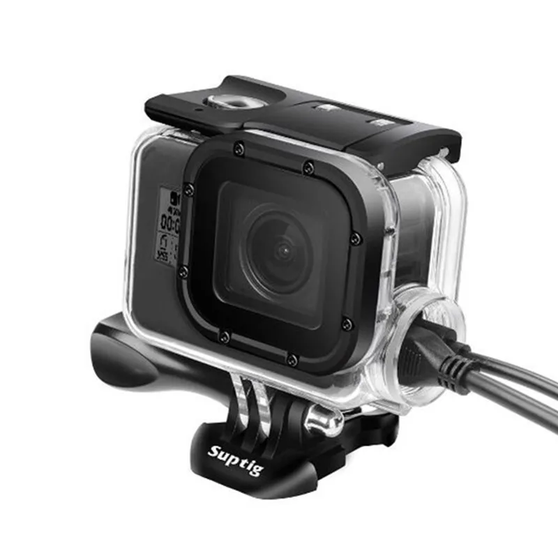 Замена корпуса Suptig водонепроницаемый чехол защитная рамка для GoPro Hero 6 Hero 5 Спортивная камера черный