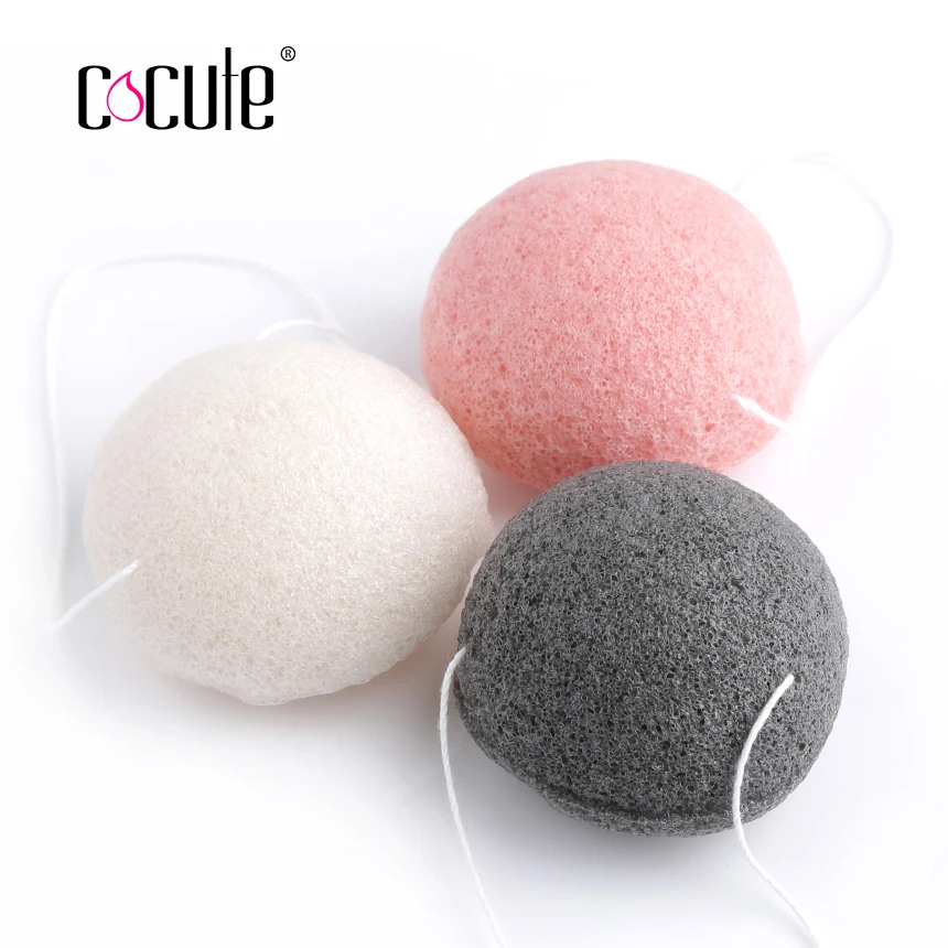 Губка Cocute Konjac 100% натуральная губка для ухода за кожей лица|sponge beauty|konjac spongenatural konjac