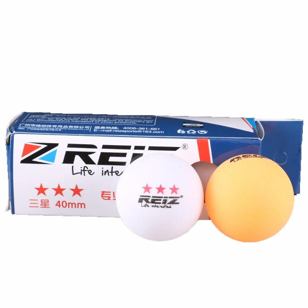 3 Balls/Box Newest 3 Star D40+ Table Tennis Balls New Material Plastic