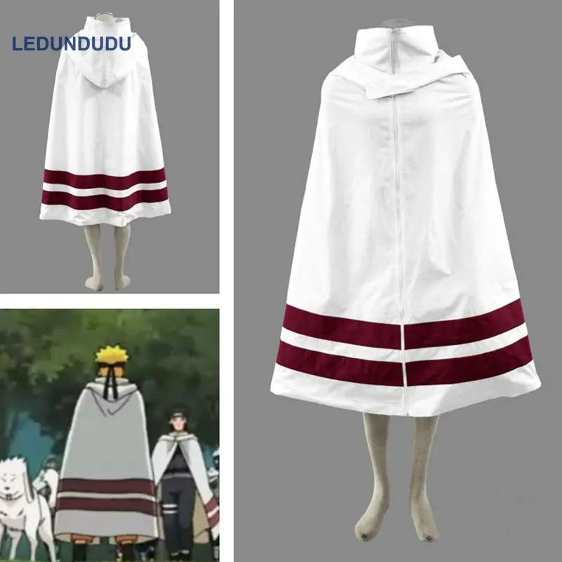 

Japan Amime Naruto Cosplay Costumes Naruto Leaf Village Cloaks with Hat Women Men Party Robes Coat for Halloween