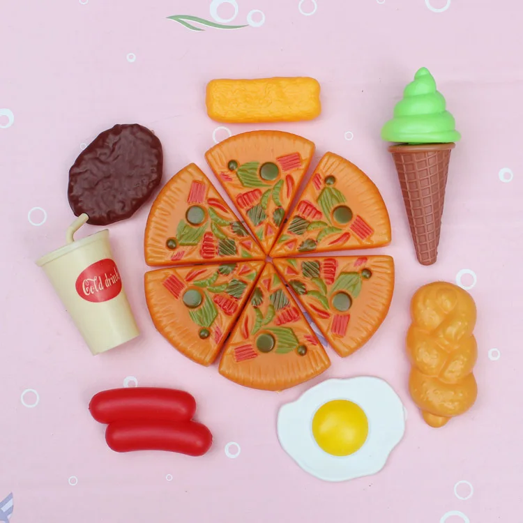 Пластиковая детская пицца, Кола мороженое еда кухня ролевые игры игрушка подарок на день рождения для ребенка