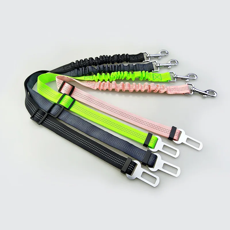 

Gomaomi Adjustable Dog Seat Belt Pet Car Vehical Safety Lash Leads