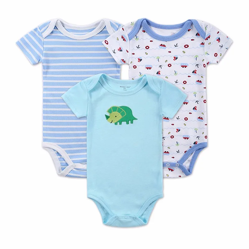 2016 Spring Baby Rompers Boys Girls Jumpsuit 3 PcsLot Body Suits Roupas De Bebe Cotton Overalls Infant Costumes Baby Clothing (10)