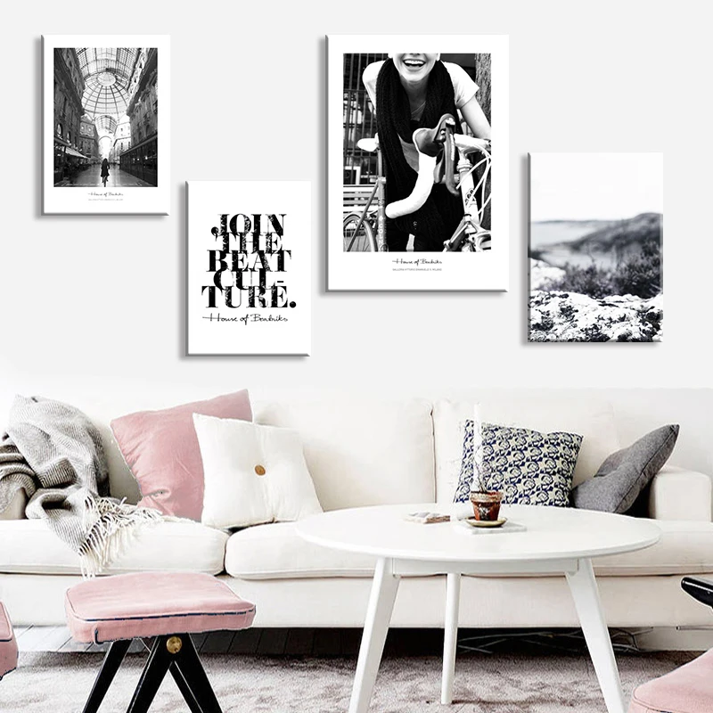 Black and White Posters And Prints Wall Art Canvas Painting Wall ...