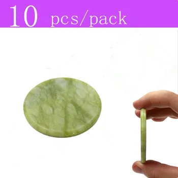 

10pcs/pack lashes extension glue pad natural stone round glue tray false lashes adhesive holder makeup tools