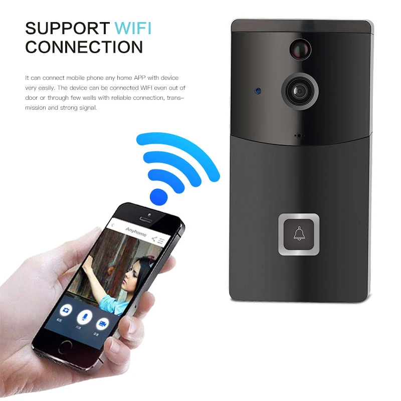 Беспроводной дверной звонок B10 с Wi Fi умный Визуальный удаленный видеомониторинг