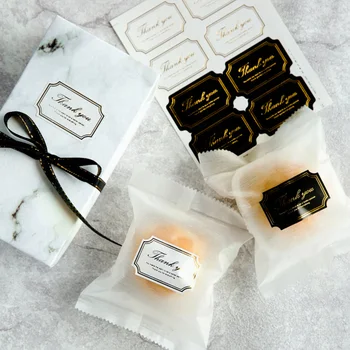 

160Pcs Thank You Gift Tags Home Made Sticker Cookies Bag Labels Seal Wedding Favors Party DIY Wedding Vintage Decoration Lables