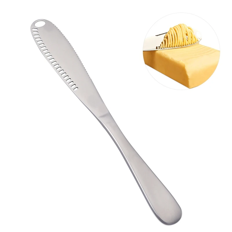

Stainless Steel Butter Cheese Grater Knife Toast Cream Knife Western Bread Jam Knife Cheese Knife for Western Bread Kitchen Tool