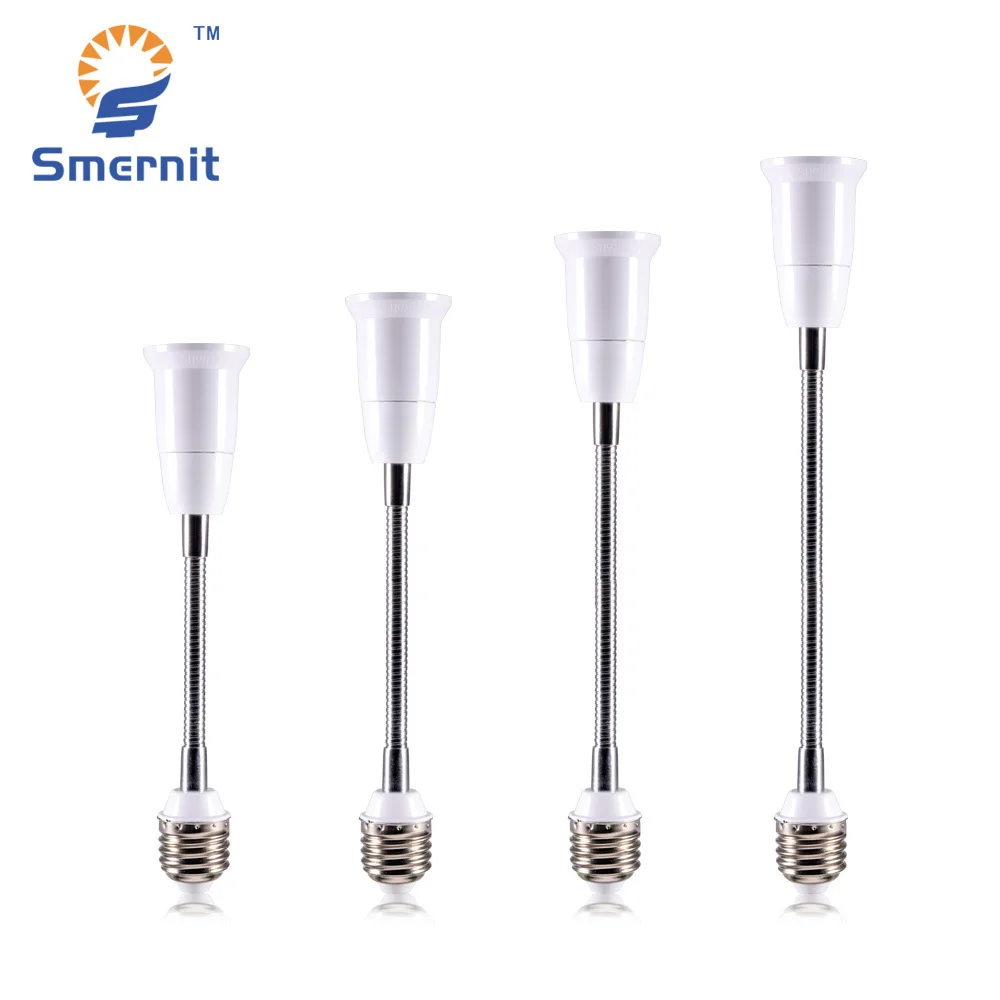 

E27 to E27 Lengthen Lamp Base Converter Flexible LED Light Holder Extender Lamp Socket Extension Light Bulbs Base Screw Adapter