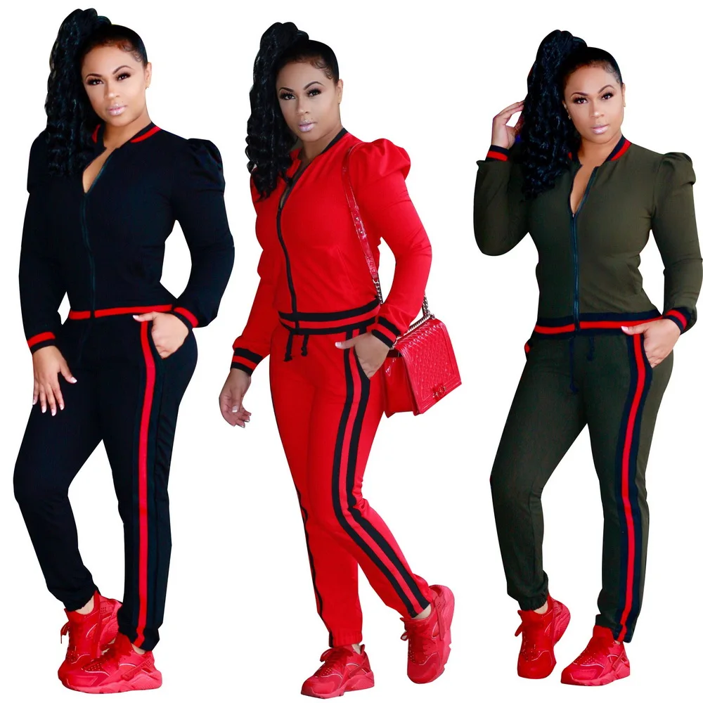 OKAYOASIS Free Shipping Women Casual Autumn Tracksuit 2 Pieces Outwear ...