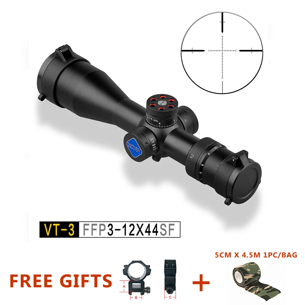 

DISCOVERY VT-3 3-12X44 SF FFP First Focal Plane Airgun Hunting Rifle Scope Optic Shooting Riflescope Reticle Optical Tactical