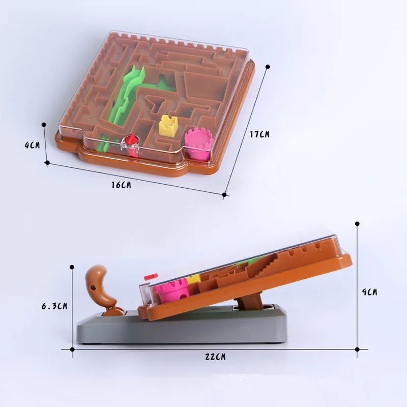 3D волшебный лабиринт рукояткой Управление интеллект Rolling мяч игра-головоломка Логические обучения детей развивающие игрушки игра "Орбита"