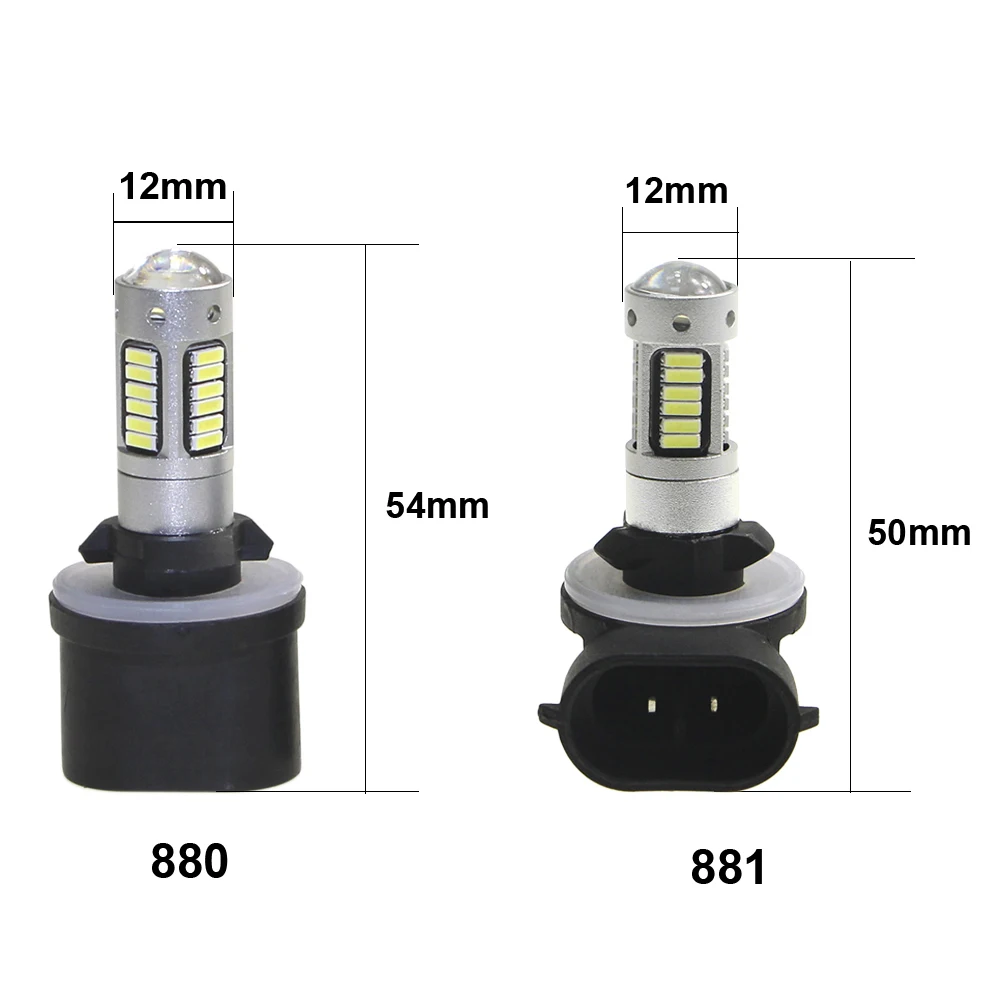 KEIN 2 шт. H27 880 881 светодиодные противотуманные лампы 4014 30SMD Светодиодные