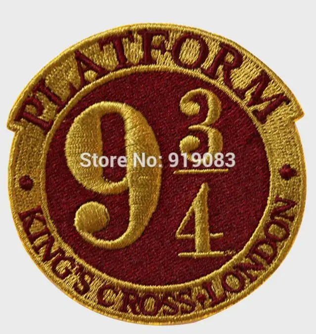 

3" Harry Potter Platform patch TV Movie Series Uniform applique iron on sew on badge collector For Shirt/Cap/Sweater
