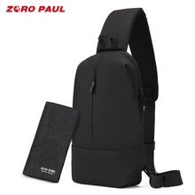ZORO PAUL Новая Обновленная нейлоновая мужская сумка на плечо, набор корейских сумок через плечо для мужчин, модная нагрудная сумка, используемая для IPAD 9,7 дюймов