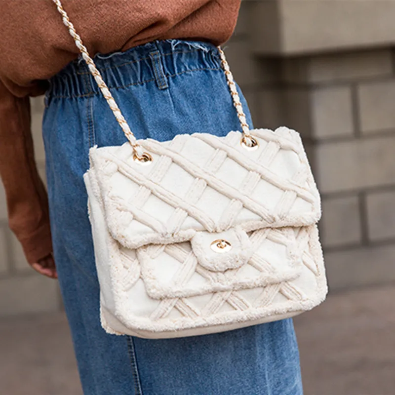 

2019 New Canvas Chain Shoulder Messenger Bags Women Purses and Handbags