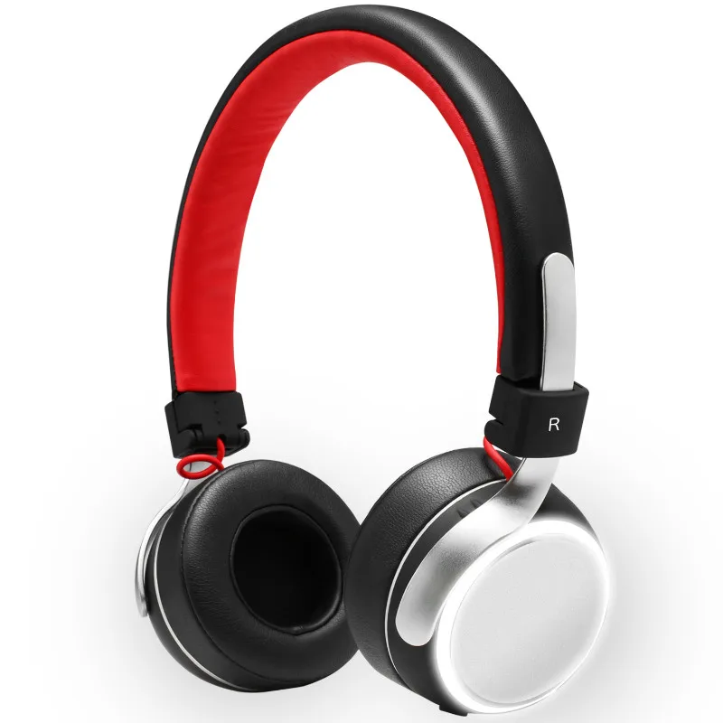 Oneodio беспроводные Bluetooth наушники светодиодный на ухо стерео Bluetooth 4,2 гарнитура Металл глубокий бас наушники со встроенным микрофоном