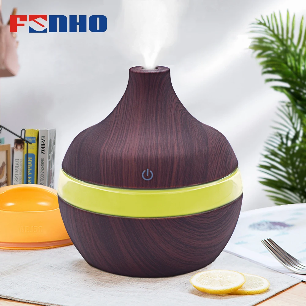 

FUNHO 300ml Aroma Humidifier Air Essential Oil Diffuser aromatherapy Ultrasonic with Night Lights Mist Maker for Home 25S