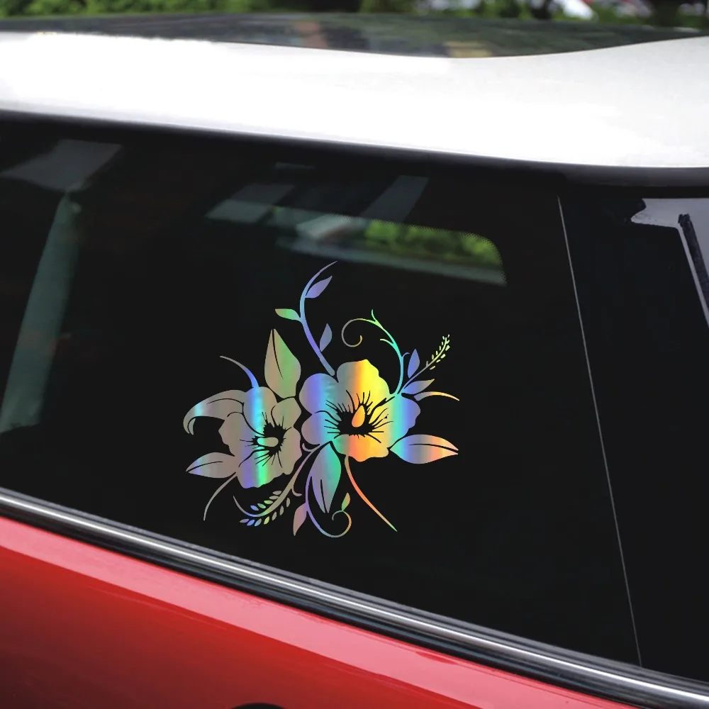 Tancredy бампер наклейка нежный и красивый в полный цветение цветок винил для кузов Машины окно автомобиля наклейки s и Переводные картинки стайлинга автомобилей