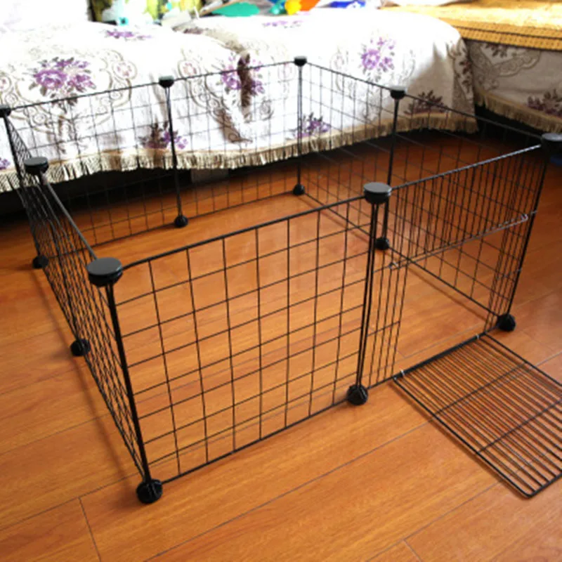 DIY Pet Playpen Iron Fence Collapsible Puppy Cat Crates Kennel House Rabbits Guinea Pig Small Animals Exercise Training Cage DIY Pet Playpen Iron Fence Collapsible Puppy Cat Crates Kennel House Rabbits Guinea Pig Small Animals Exercise Training Cage