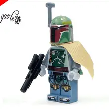 HAO gao Le 100 шт. POGO 7 охотник за головами зеленый Фетт строительные блоки кирпичи игрушки Детский подарок