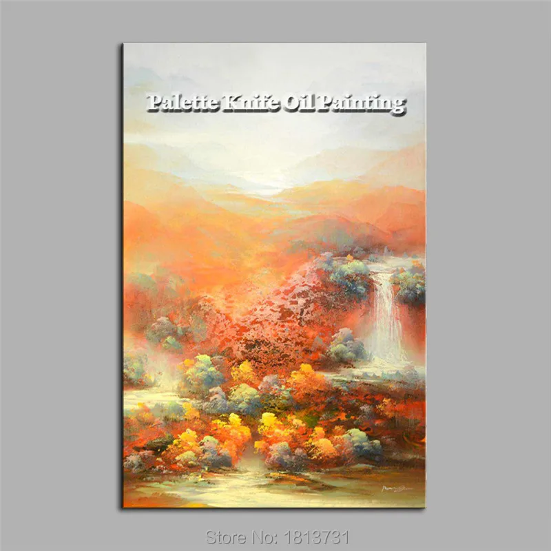 

Hand painted large modern landscape abstract canvas oil painting wall decor Art pictures for living room cuadro home decoracion6