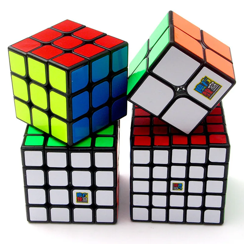 

MOYU Mofangjiaoshi 4pcs/Set 2x2 3x3 4x4 5x5 Magic Cube Speed Puzzle Gift Box Toys For Kids Birthday Gift