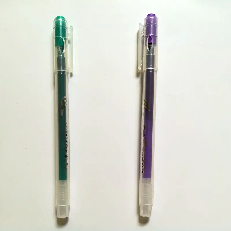 VCLEAR Cute Erasable Pen 0.7mm Green Purple Unisex Gel Ink Pen Writing Signature Pen School Office Stationery Strong Quality