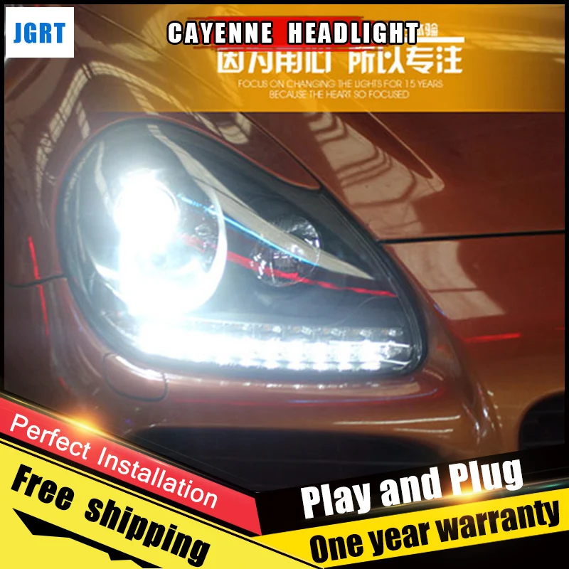 JGRT автомобильные стисветодиодный ные фары для Porsche Cayenne 2004-2006 светодиодный