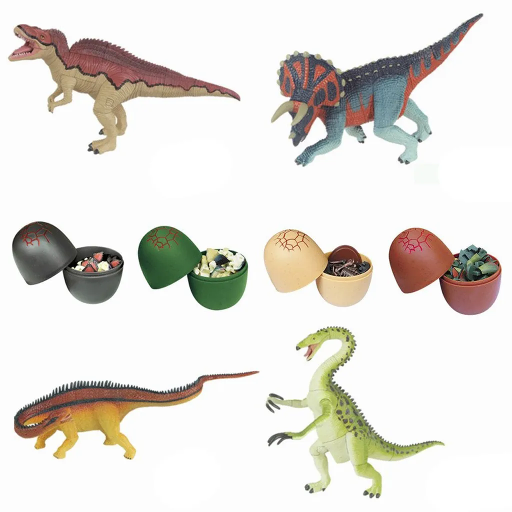 

Educational Toys 20PCs DIY Dinosaur Toys Filled Easter Eggs Deformed Dinosaur Egg Collection Model Toy Gift To Children 2019
