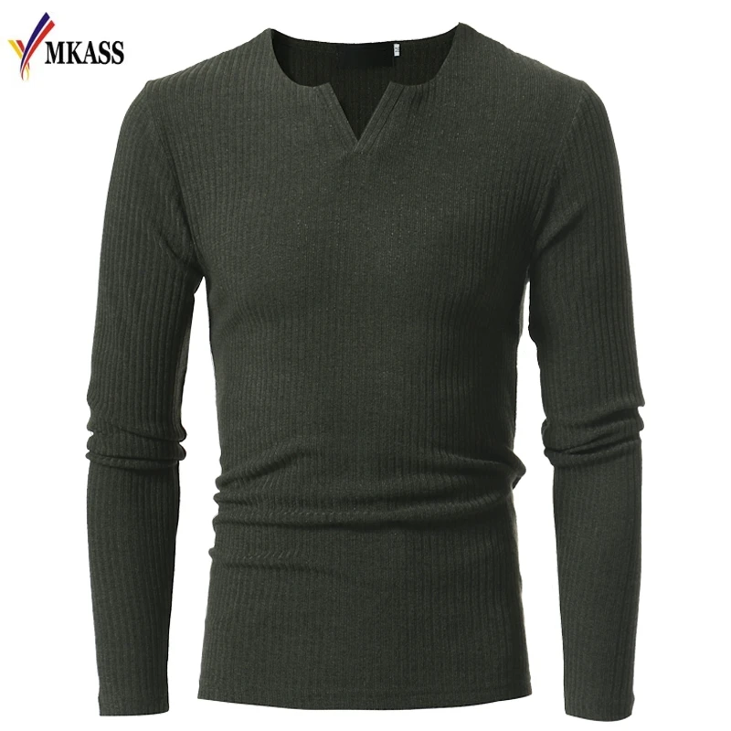 

New Spring Autumn V Neck Sweater Men Cashmere Pullover Christmas Sweater Mens Knitted Sweaters Pull Homme Jersey Hombre M-3XL