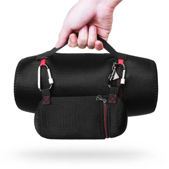 

2 in 1 Neoprene Bluetooth Speaker Case Bag for JBL Xtreme Portable Travelling Handheld Bag Extra Bag for Charger Cables