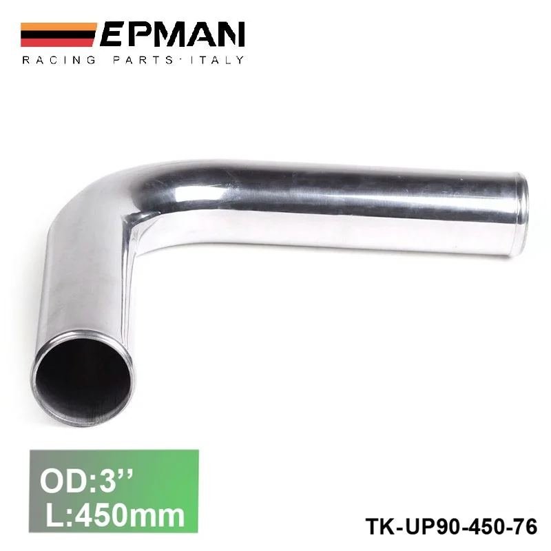 2.5/" 63mm 90 degree Aluminum Turbo Intercooler Pipe Piping Tube Tubing L=600mm