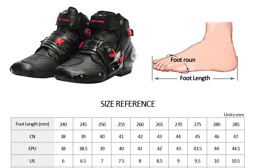 LKN Ankle Joint Protective Gear Motorcycle Boots Shoes for Riding Racing White