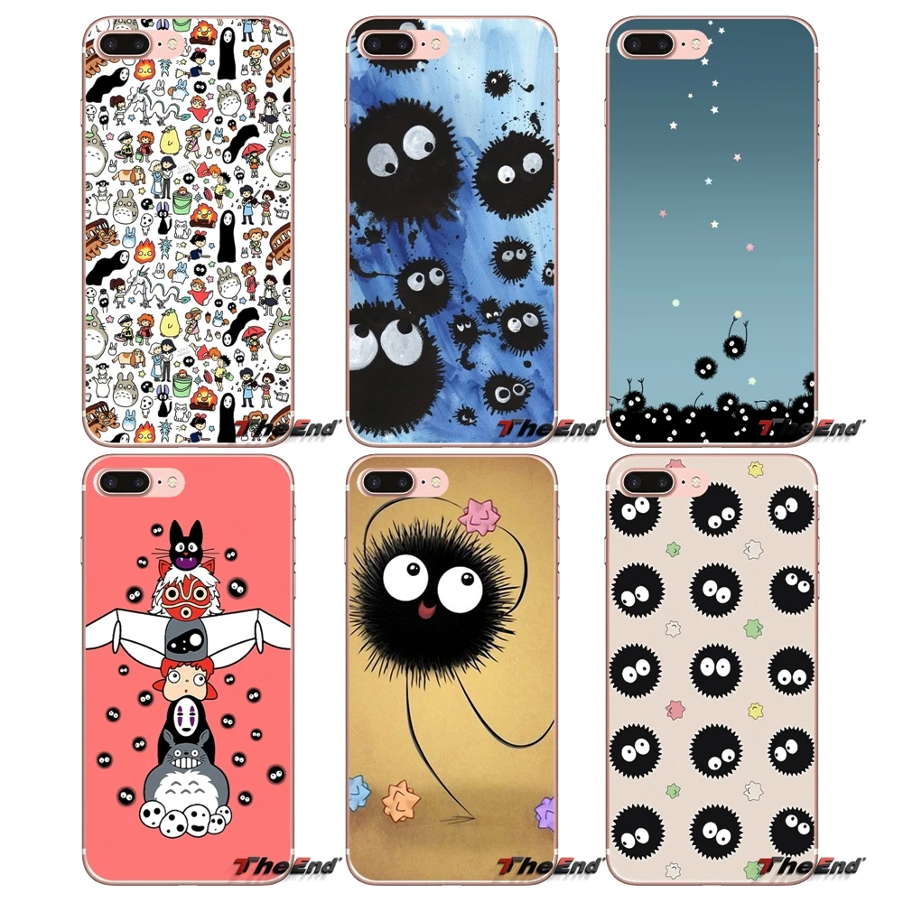 Spirited Away Inspired Soot Sprites TPU Case For Huawei P Smart Y6 Pro P8 P9 P10 Nova P20 Lite Pro Mini 2017 SLA-L02 SLA-L22 2i