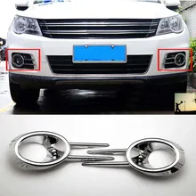 Auto-styling ABS cromato anteriore posteriore fendinebbia copertura trim Per vw volkswagen tiguan facelift 2011 2012 2013 2014 2015 auto styling