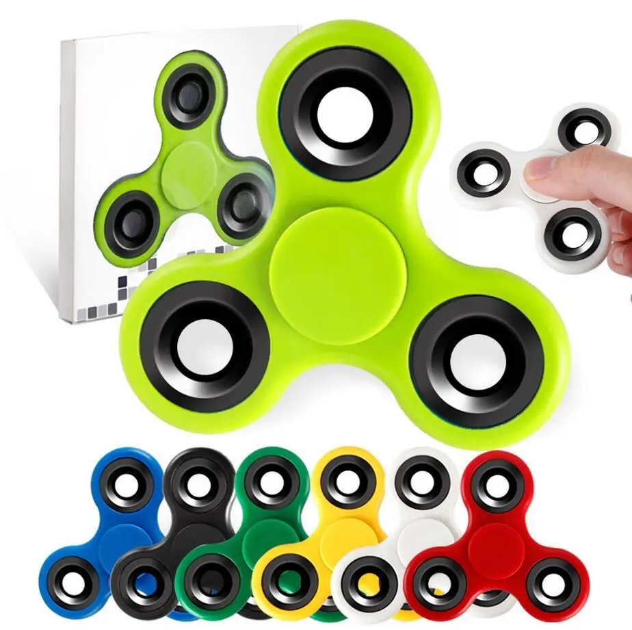 Green Hand Spinner Fidget Toy Anxiety Stress Relief Focus EDC UFO Spinner ADHD 