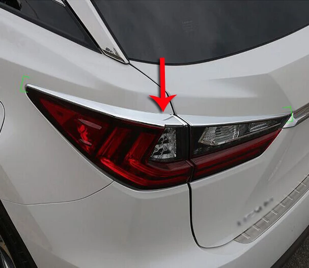 For Lexus RX Class RX350 RX405h 2016 2018 ABS Chrome Tail light Trim