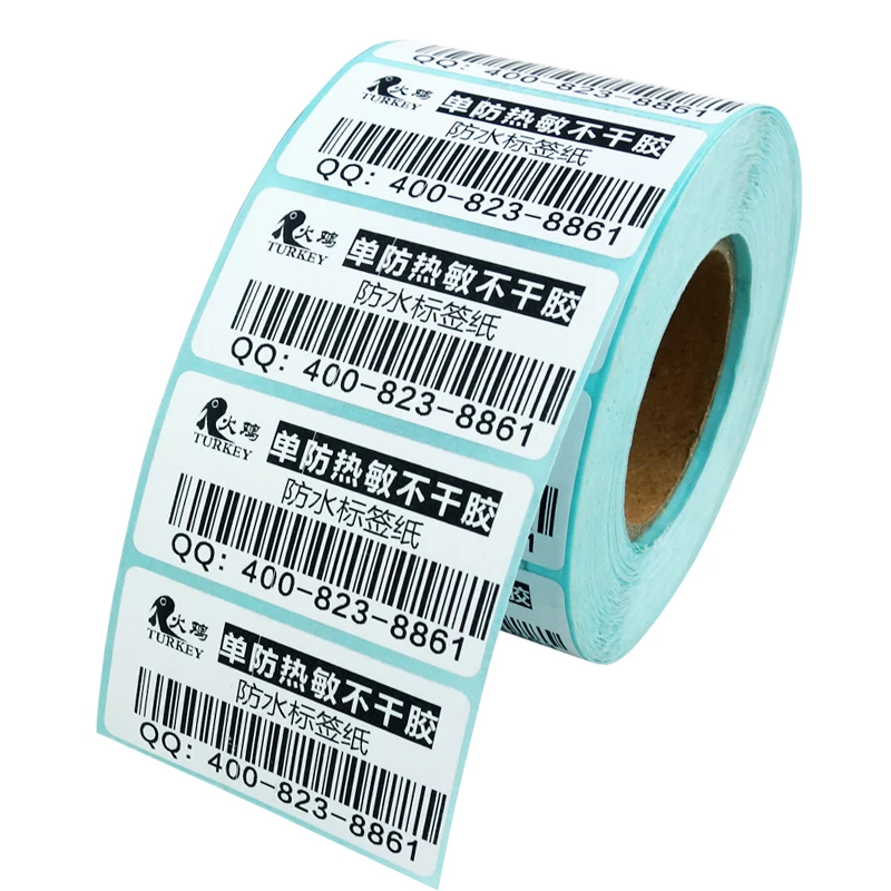 2x1 дюймовые термоэтикетки Zebra рулон 1000 для настольного принтера GC420d GC420t GK420d GK420t
