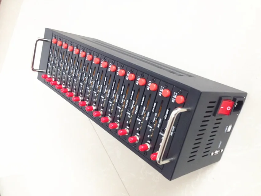 Fast Shipping Quad band Wavecom Q24plus 16 Ports SMS MMS Modem Pool AT command Free Software