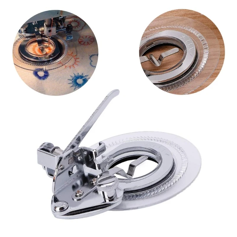 

Universal Multifunctional Flower Stitch Embroidery Sewing Machine Presser Foot Sewing Tools Accessory foot circular