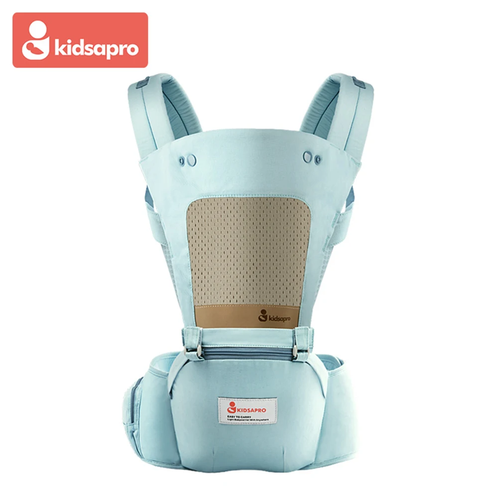 Kidsapro многопозиционный эргономичный рюкзак Кенгуру hipseat для младенцев Перевозчик Хипсит(пояс для ношения ребенка) Силиконовые Нескользящие подушки несущей с защищающая от ветра шапка нагрудник