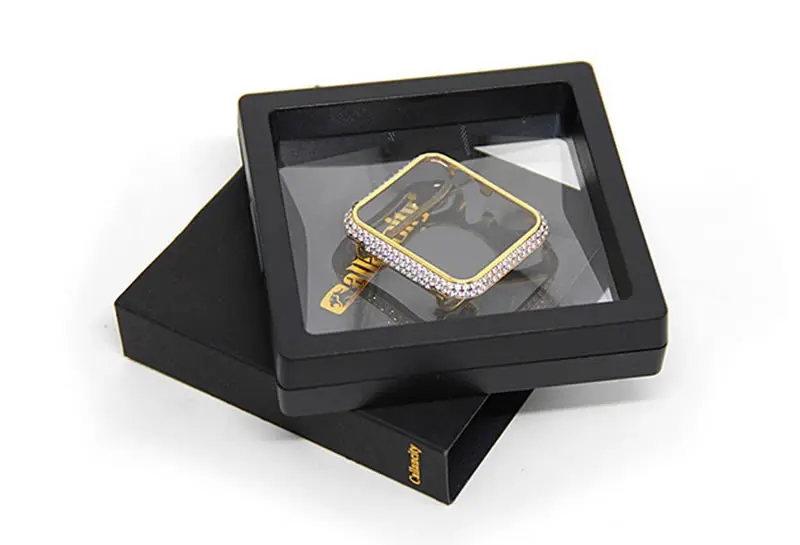 For Apple watch case Protective Shell Hand Made by Crystal Diamond Cover Style (15)