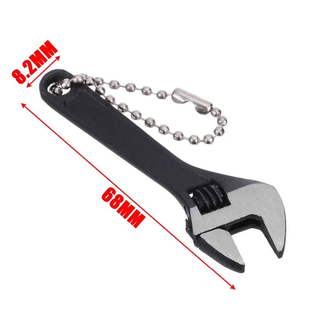 1 шт. 66 мм Мини Металлические гаечные ключи ручной инструмент Регулируемый 0-10 мм ключ, дюймовый стандарт нескользящей подошве; Цвета: черный