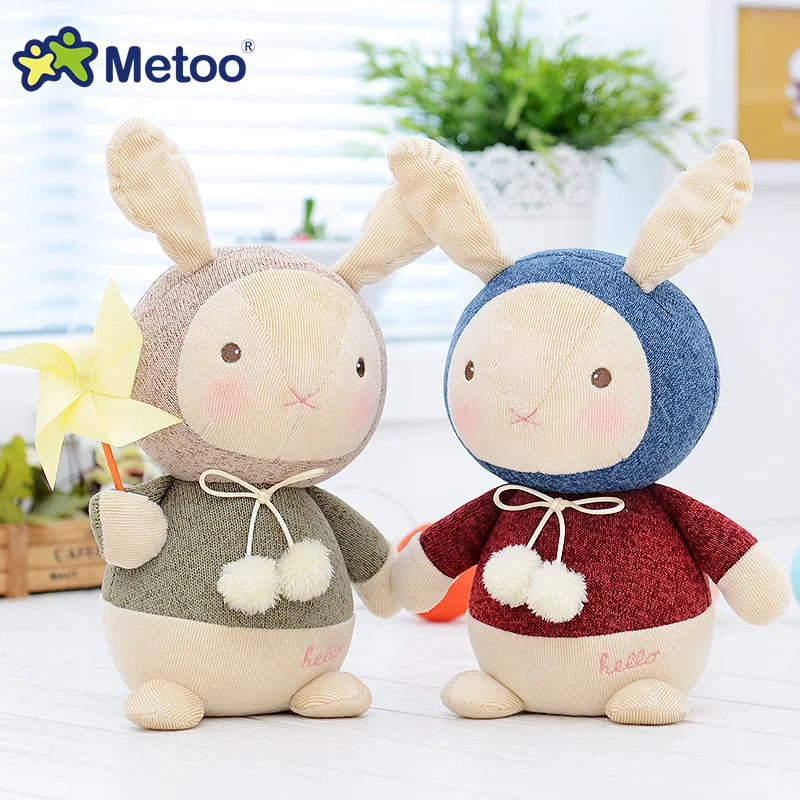 

7.9 Inch Plush Cute Stuffed Brinquedos Baby Kids Toys for Girls Birthday Christmas Gift Bonecas knitting Wool Rabbit Metoo Doll