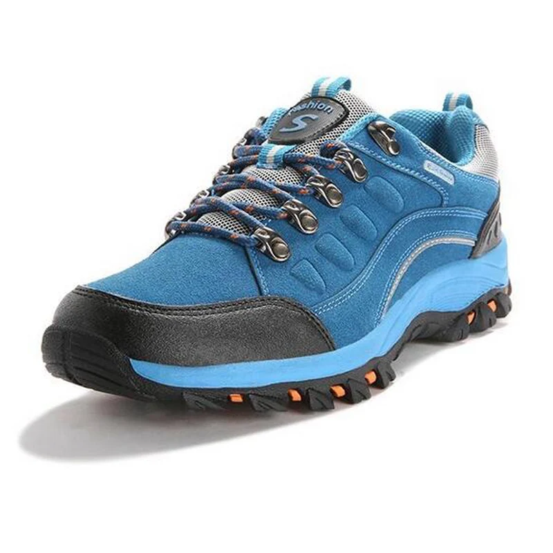 Ibuller Brand Women Outdoor Hiking Shoes Suede Leather Waterproof Climbing Trekking Boots Size 35-40 HS115