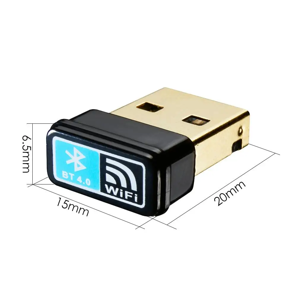 Новинка BT4.0 150 м мини USB wifi Bluetooth двойная функция беспроводная сетевая карта для
